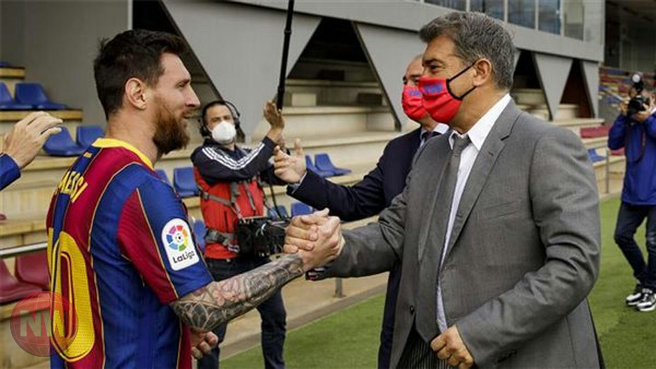 لابورتا يكشف تفاصيل رحيل ميسي عن برشلونة وعرض الليغا المرفوض