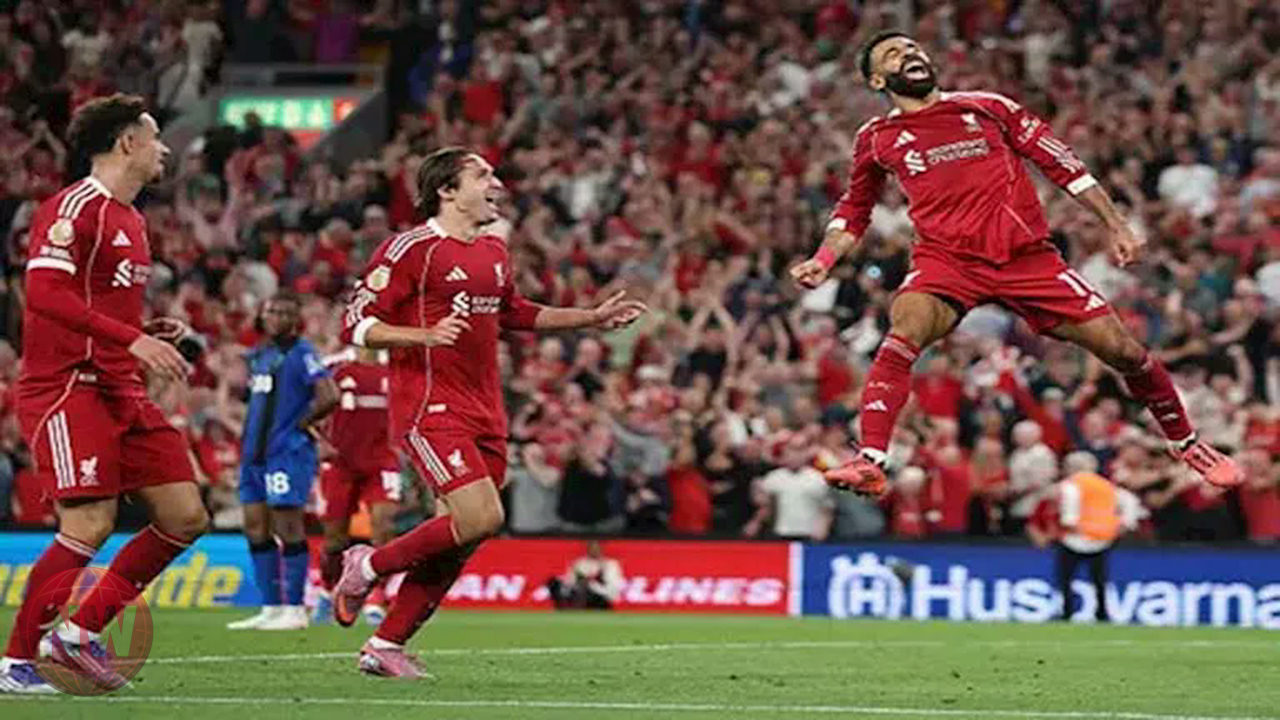 ليفربول يحسم الشوط الأول أمام كريستال بالاس بهدفين نظيفين