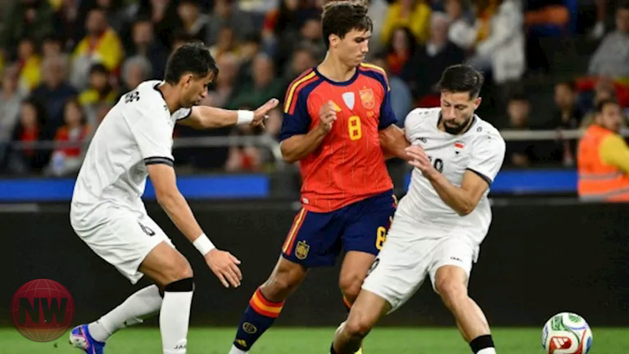 العراق يتعادل إيجابياً مع إسبانيا ودياً قبل كأس العالم