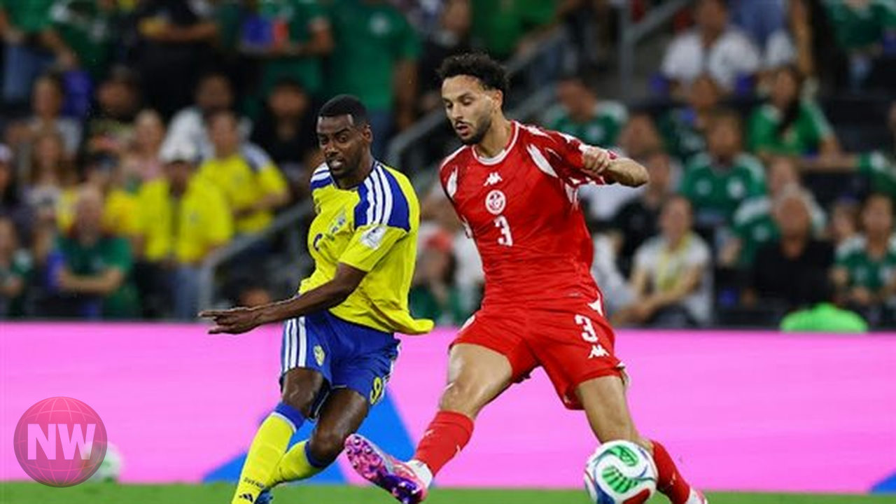 الشوط الأول: السويد تتقدم على تونس (2-1) في كأس العالم 2026