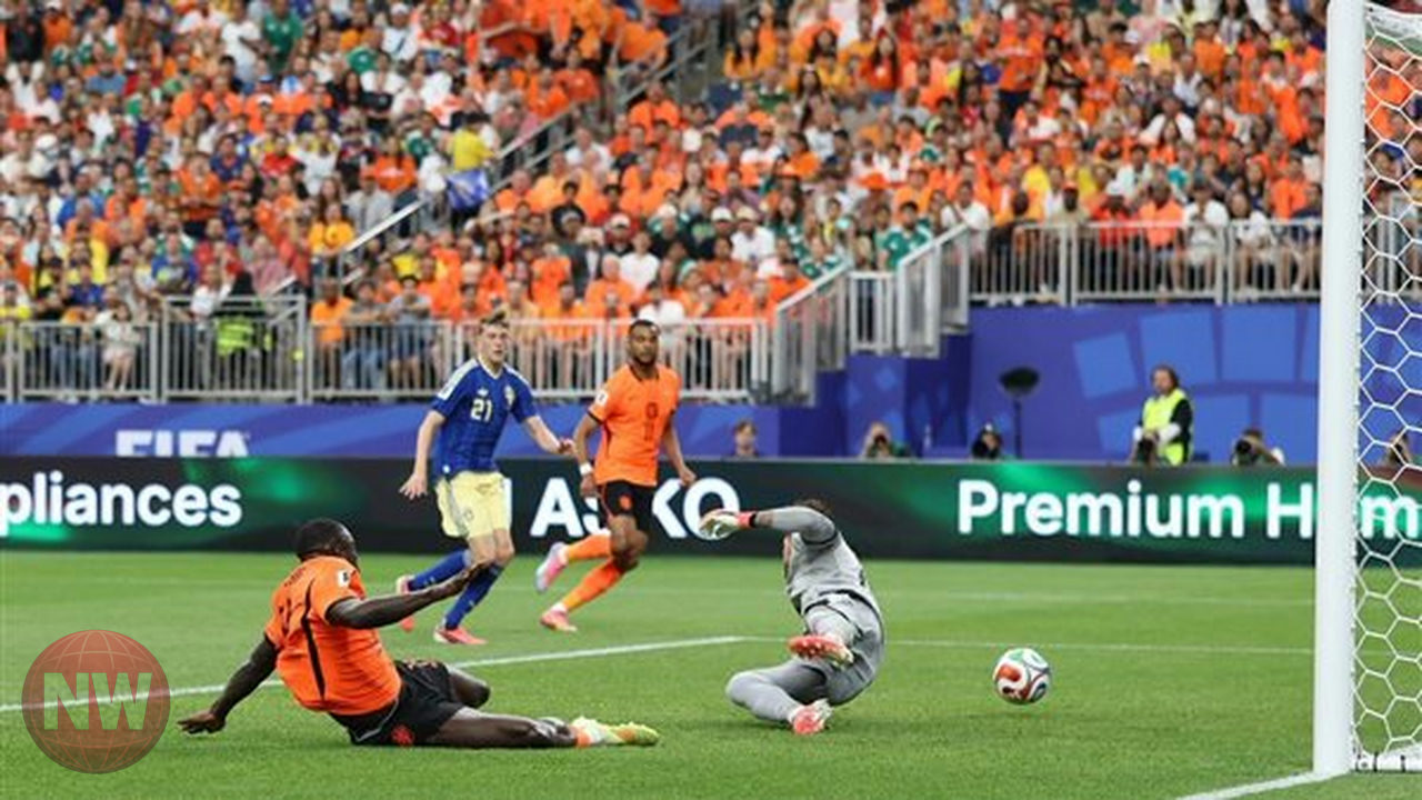 هولندا تتقدم بثنائية نظيفة على السويد في الشوط الأول بكأس العالم