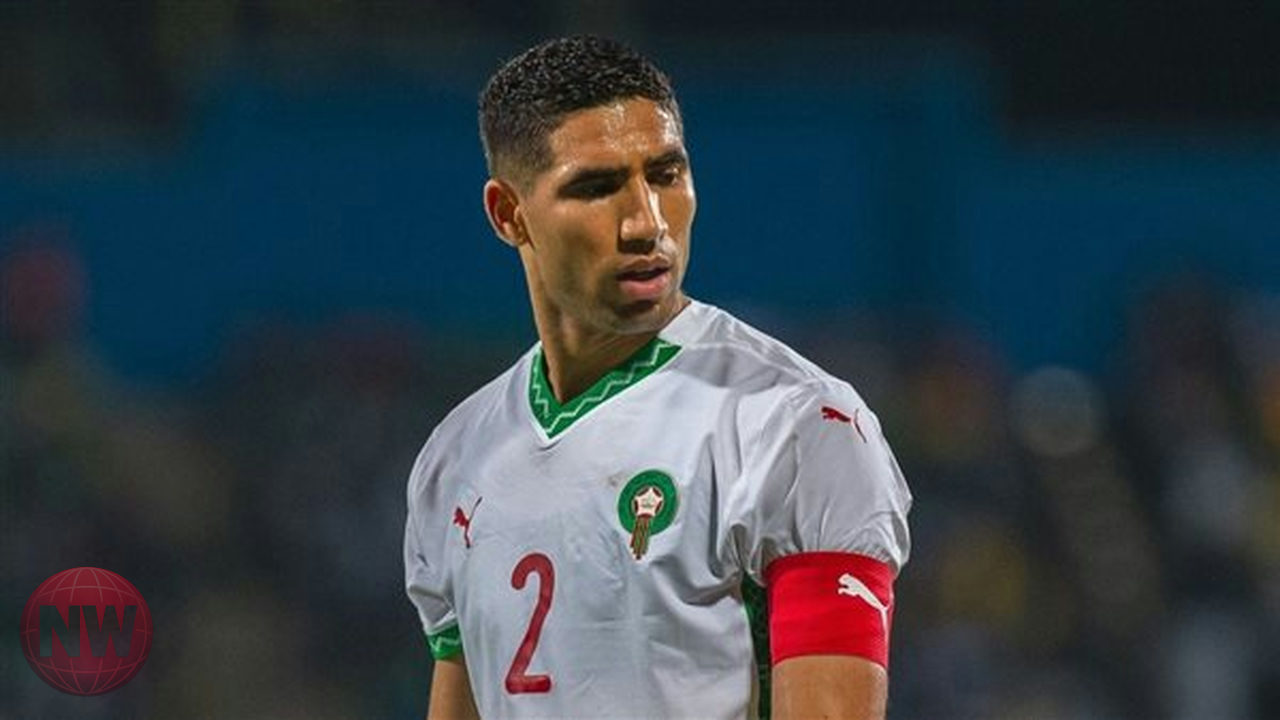 أشرف حكيمي يكمل 100 مباراة دولية مع منتخب المغرب في كأس العالم