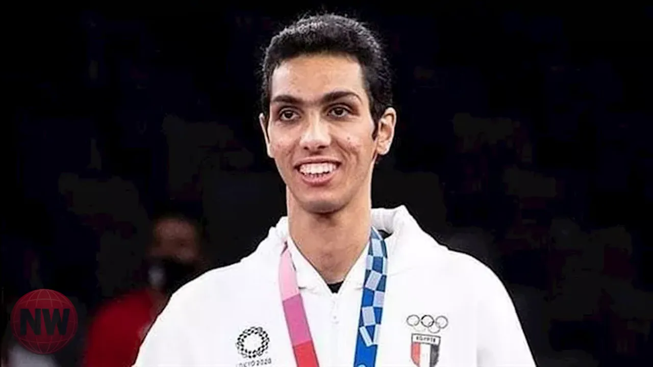 سيف عيسى يحصد ذهبية الجائزة الكبرى للتايكوندو