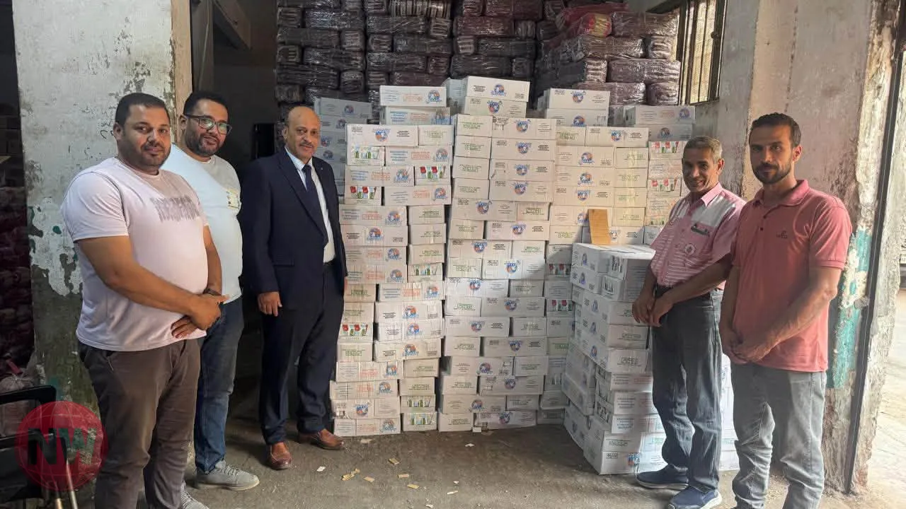 ضبط 8100 عبوة جبنة تموينية مدعمة في محافظة الغربية