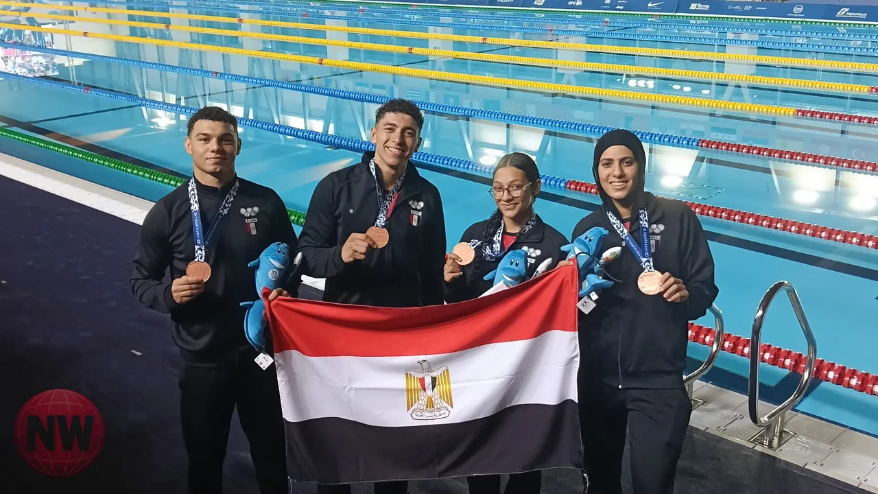 مصر تحصد برونزية التتابع للسباحة بالزعانف بتارانتو