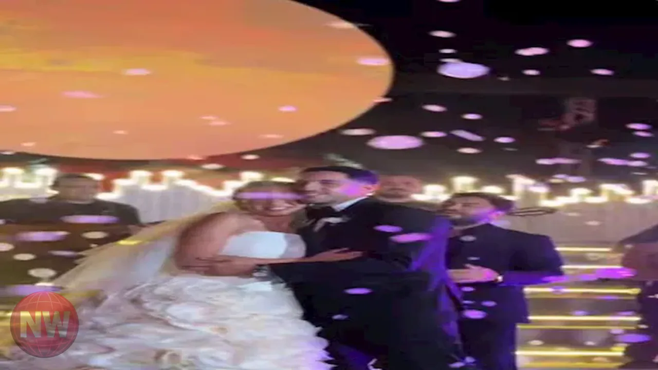 رامز جلال يمازح أحمد سليمان في زفاف مصطفى شوبير
