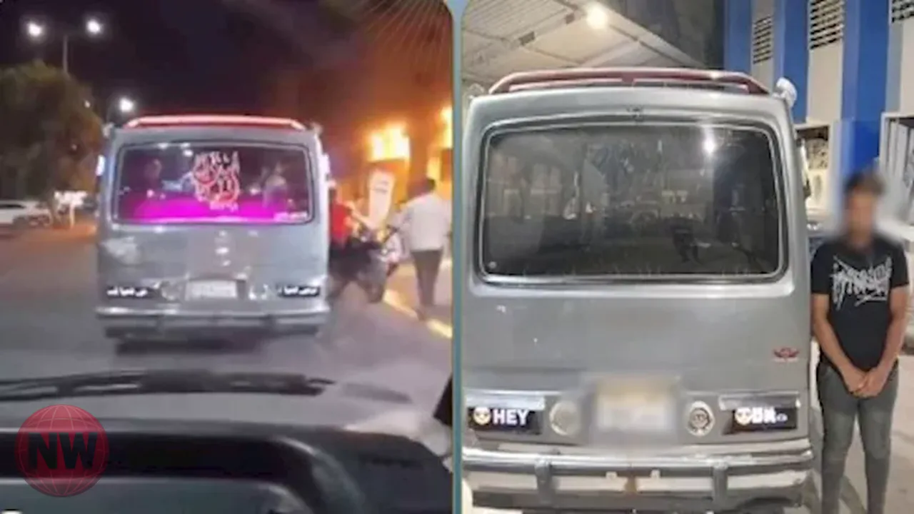 ضبط سائق ميكروباص وضع عبارات مسيئة في إمبابة