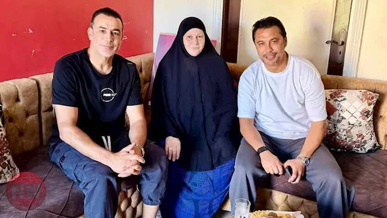 أحمد حسن والحضري يزوران والدة الراحل محمد عبد الوهاب
