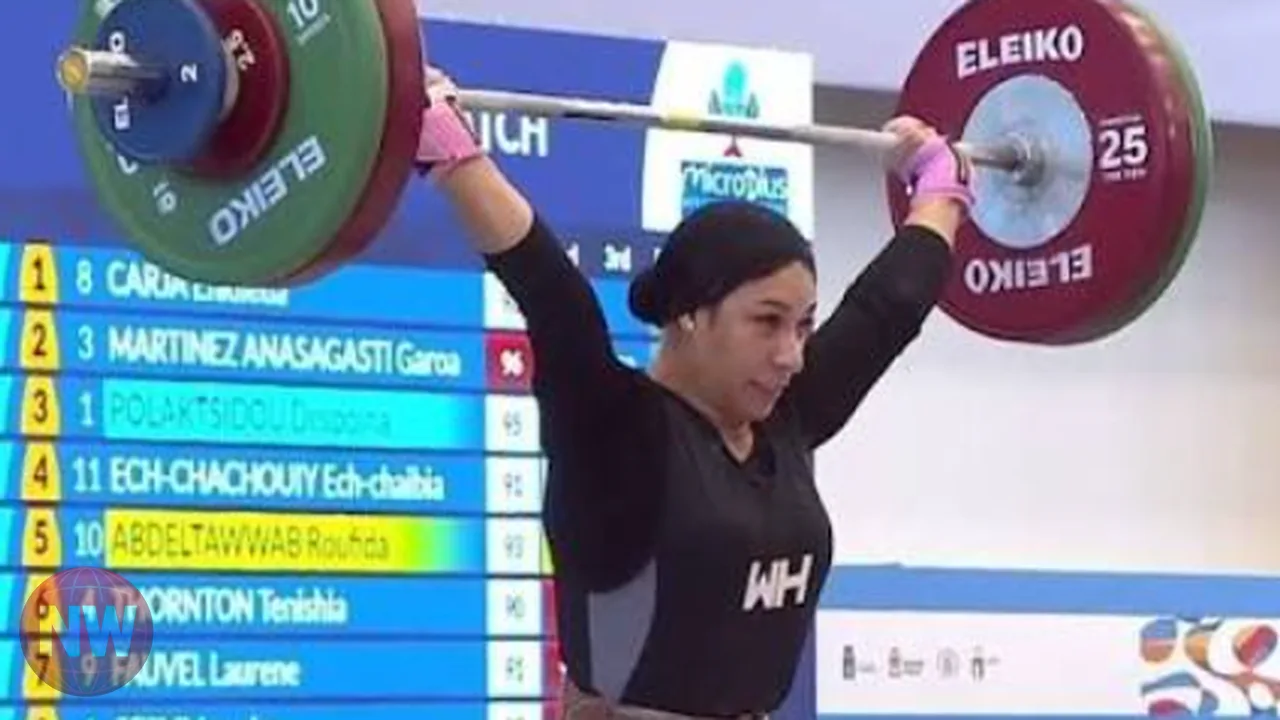 روفيدا فتحي تحصد فضية رفع الأثقال بمتوسطية تارانتو