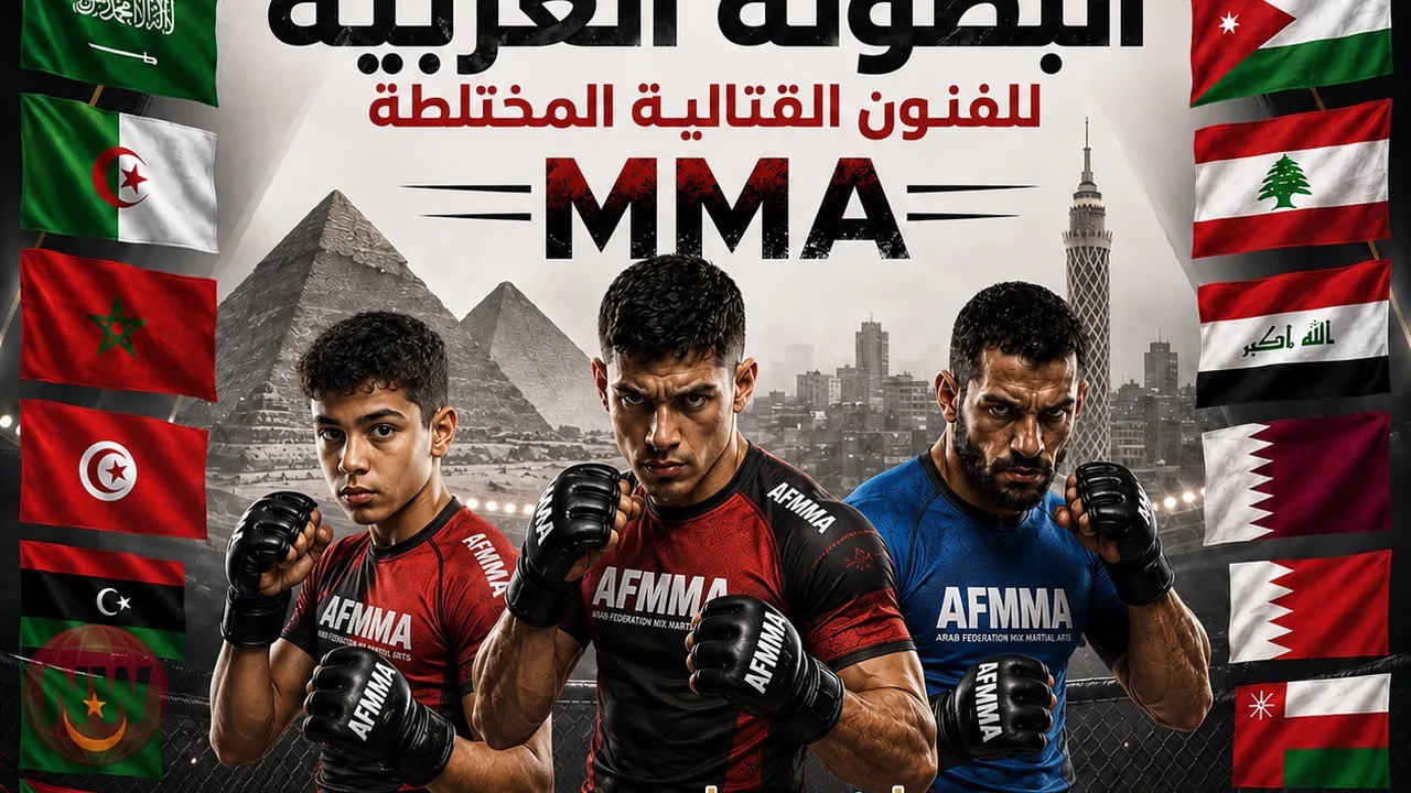 الاتحاد العربي يكشف شعار بطولة الفنون القتالية 2026