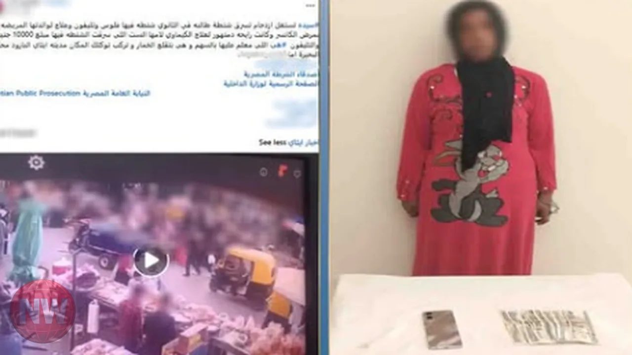 ضبط سيدة لسرقتها حقيبة مواطنة بسوق في البحيرة