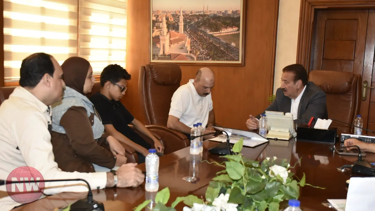 محافظ بورسعيد يستجيب لاستغاثة طالب تعرض لإصابة بالعين