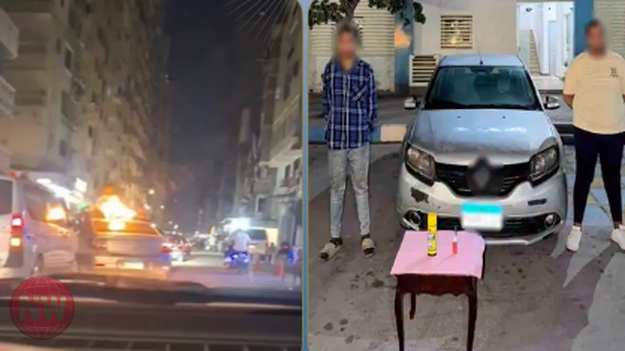 ضبط قائد سيارة ومرافقه بسبب حركات خطرة بالإسكندرية