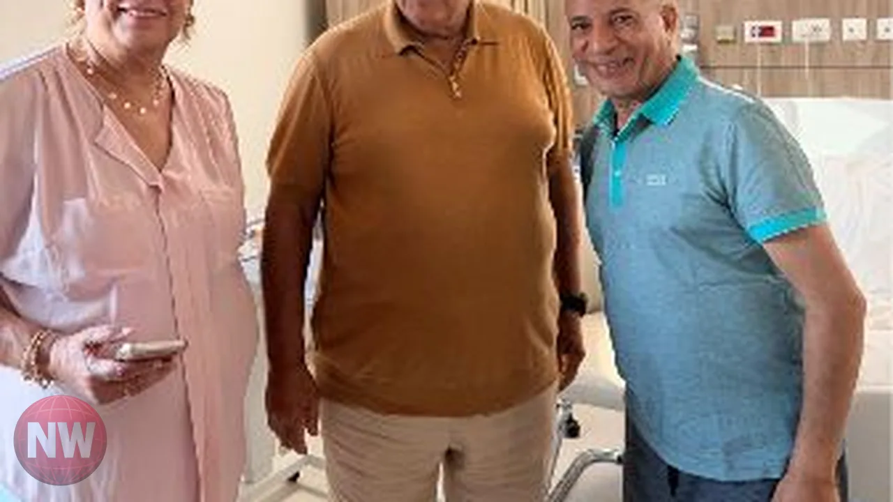 أبو العينين وإلهام أبو الفتح يطمئنان على أحمد موسى