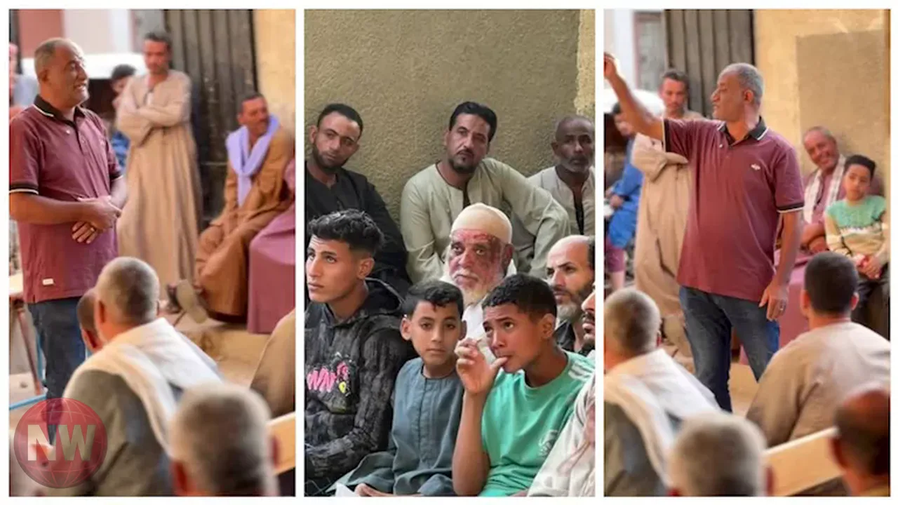 مدير مدرسة بالمنيا يواجه أولياء الأمور بمخالفات الطلاب