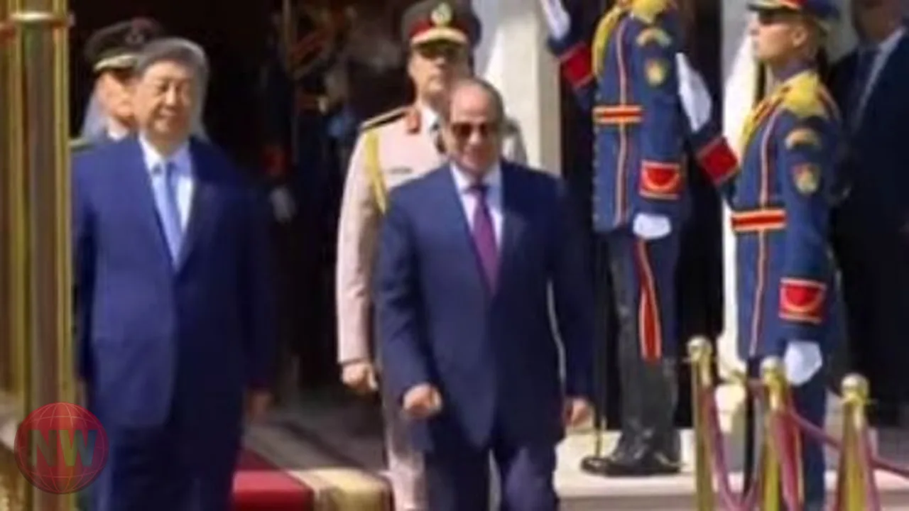 السيسي يستقبل الرئيس الصيني في قصر الاتحادية